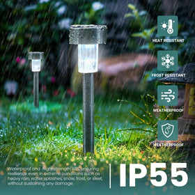 Gigalumi IP44 waterproof light stands up to weather in all seasons.