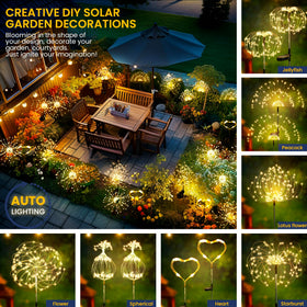 GIGALUMI solar lights with copper wire design for customizable outdoor shapes