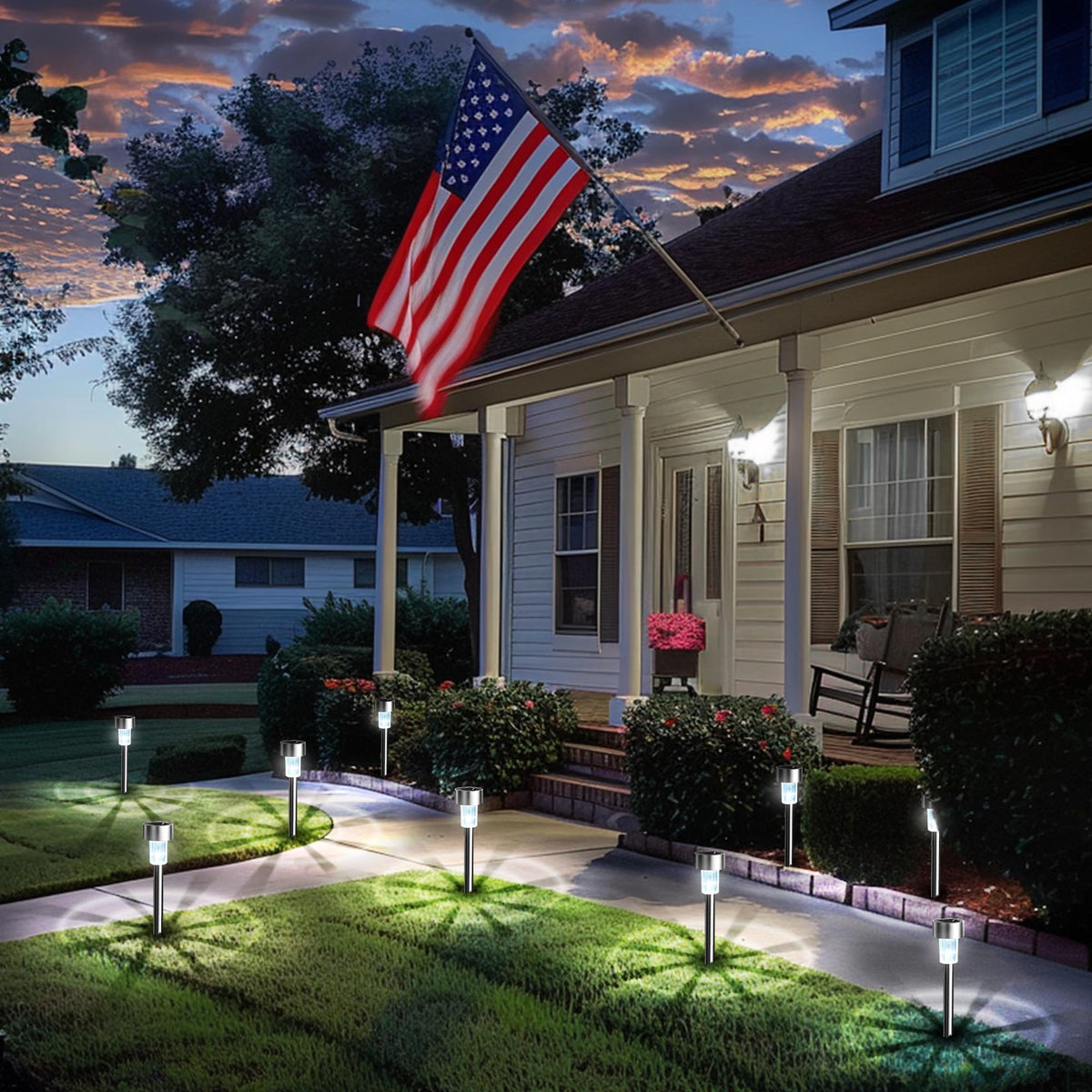 GIGALUMI easy-installation stake lights set up in minutes.