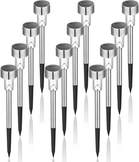 GIGALUMI solar lights with integrated lamp head design illuminate pathways with a modern glow