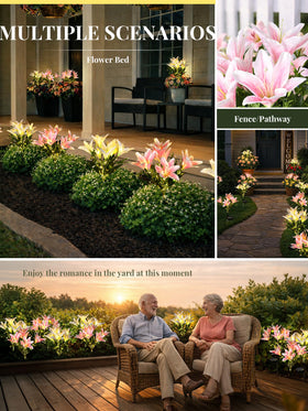 GIGALUMI solar lily lights make a thoughtful low-maintenance gift