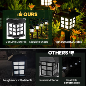GIGALUMI solar outdoor light for driveways providing ambient yard lighting without wiring