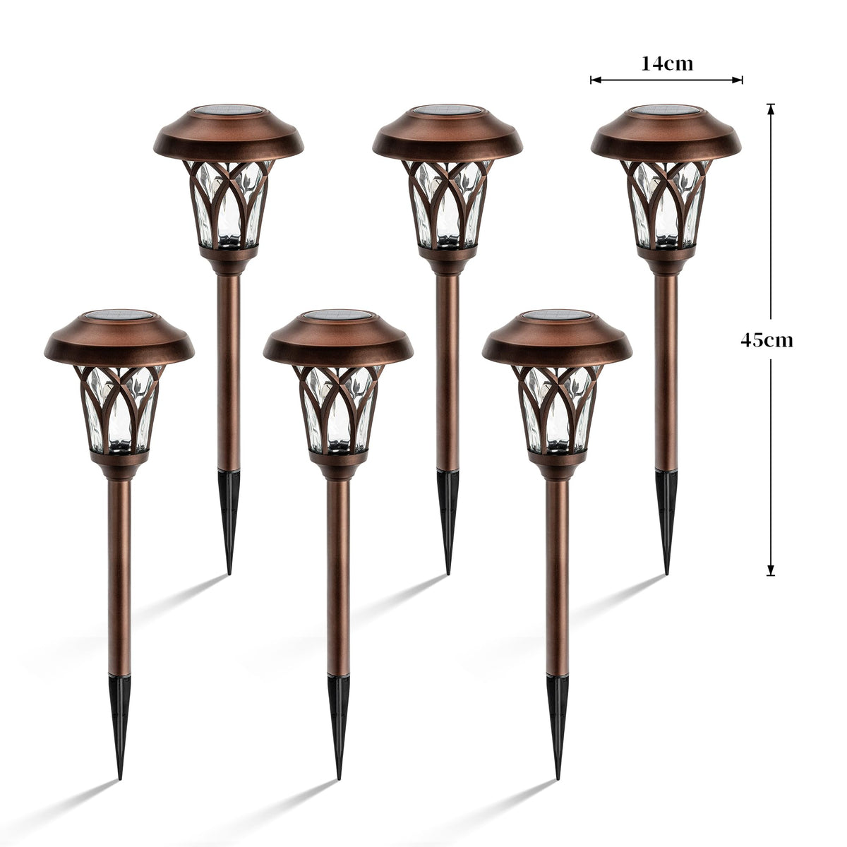 GIGALUMI brown lamp cap close-up shows high-quality stainless steel material