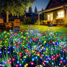 GIGALUMI solar-powered garden lights brighten patios and balconies.