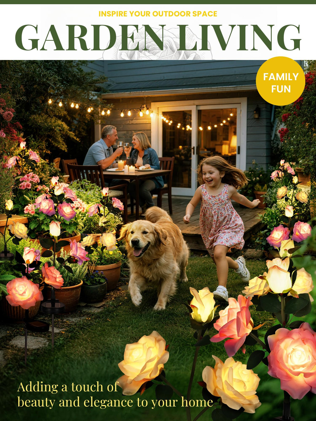GIGALUMI waterproof flowers survive all seasons with IP65 rating.