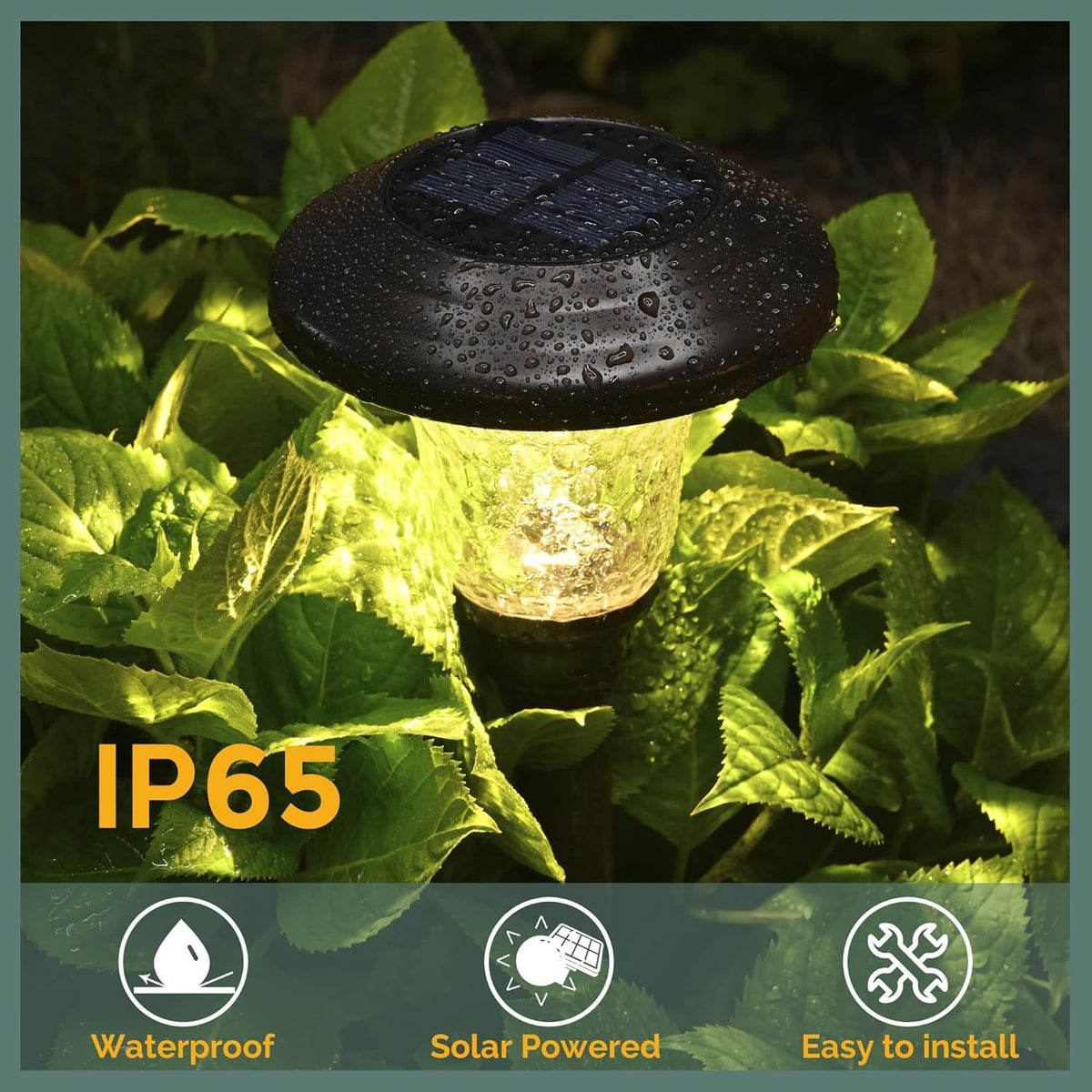 GIGALUMI waterproof garden light IP65 suitable for rain and snow