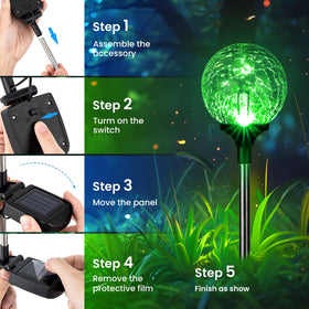 GIGALUMI IP44 waterproof lights withstand rain and sun exposure.