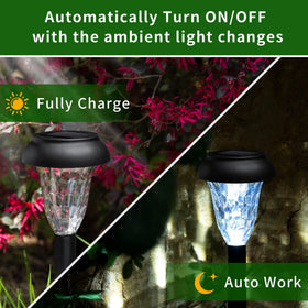 GIGALUMI yard walk lights add curb appeal with simple solar operation
