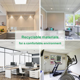 Gigrwiin easy-to-clean ceiling tile cleans with a damp cloth