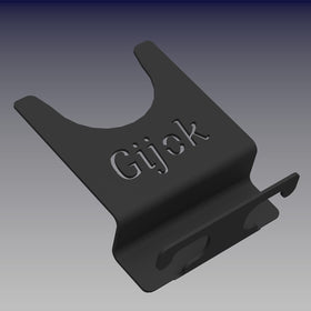Gijok wall mount keeps grinders and accessories organized.