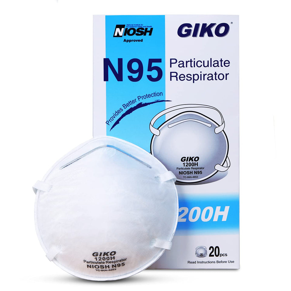 GIKO N95 face mask with cup design offers secure comfort for daily activities.