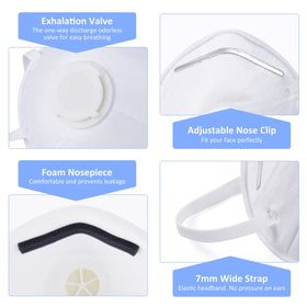 GIKO N95 mask with adjustable nose clip for a better seal.