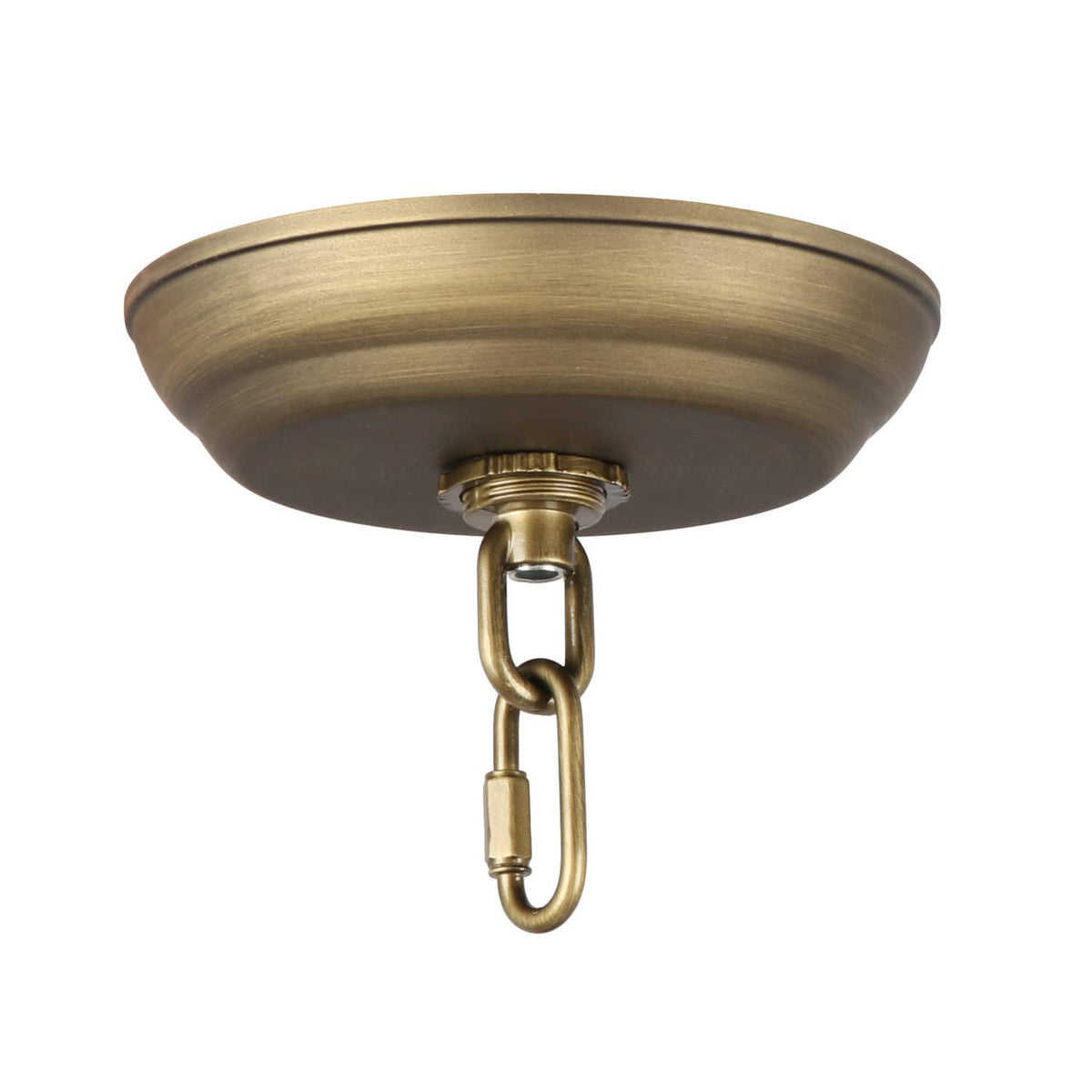 Giluta 5in bronze canopy ready for secure pendant installations