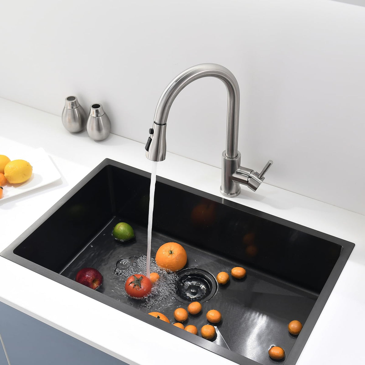 GIMILI deck-plate option covers extra sink holes for a clean look.