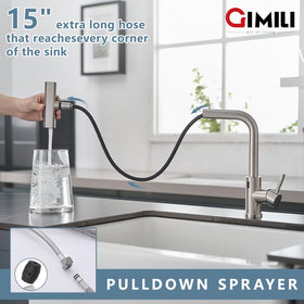 GIMILI faucet with 15-inch height fits many sinks for easy installation.