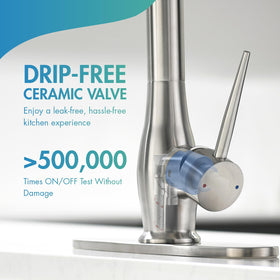 Ceramic valve cores ensure smooth operation and long-lasting seals