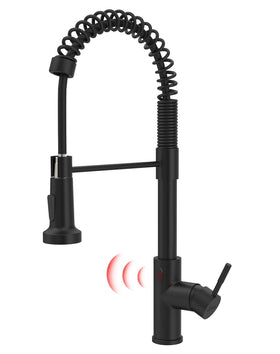 GIMILI matte black touchless faucet full view for convenient hands-free operation