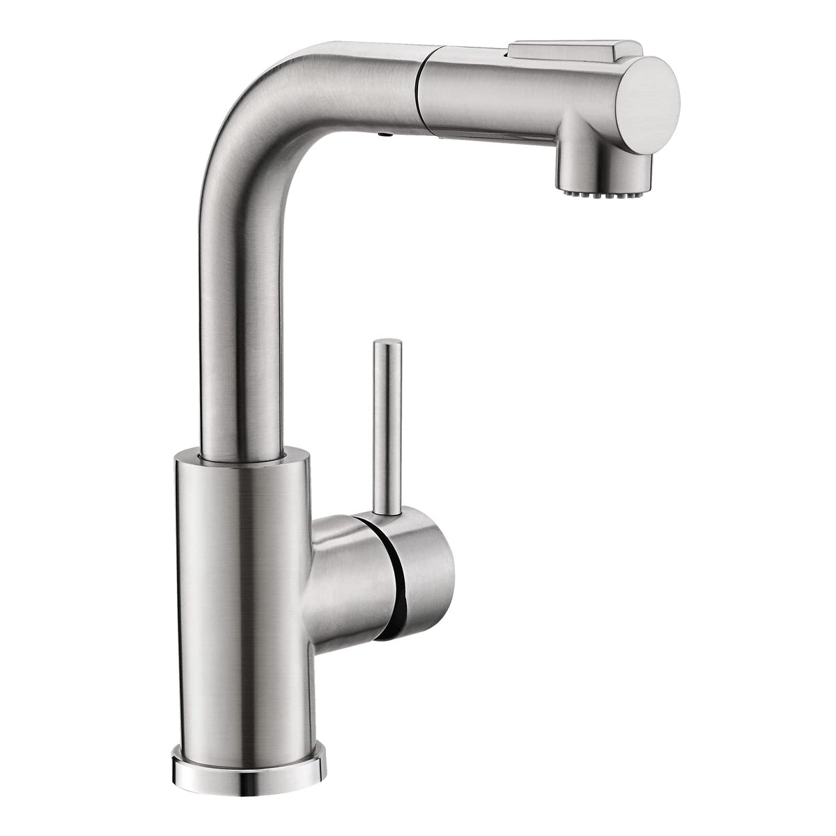GIMILI modern bar faucet in brushed nickel for quick rinsing and easy control.
