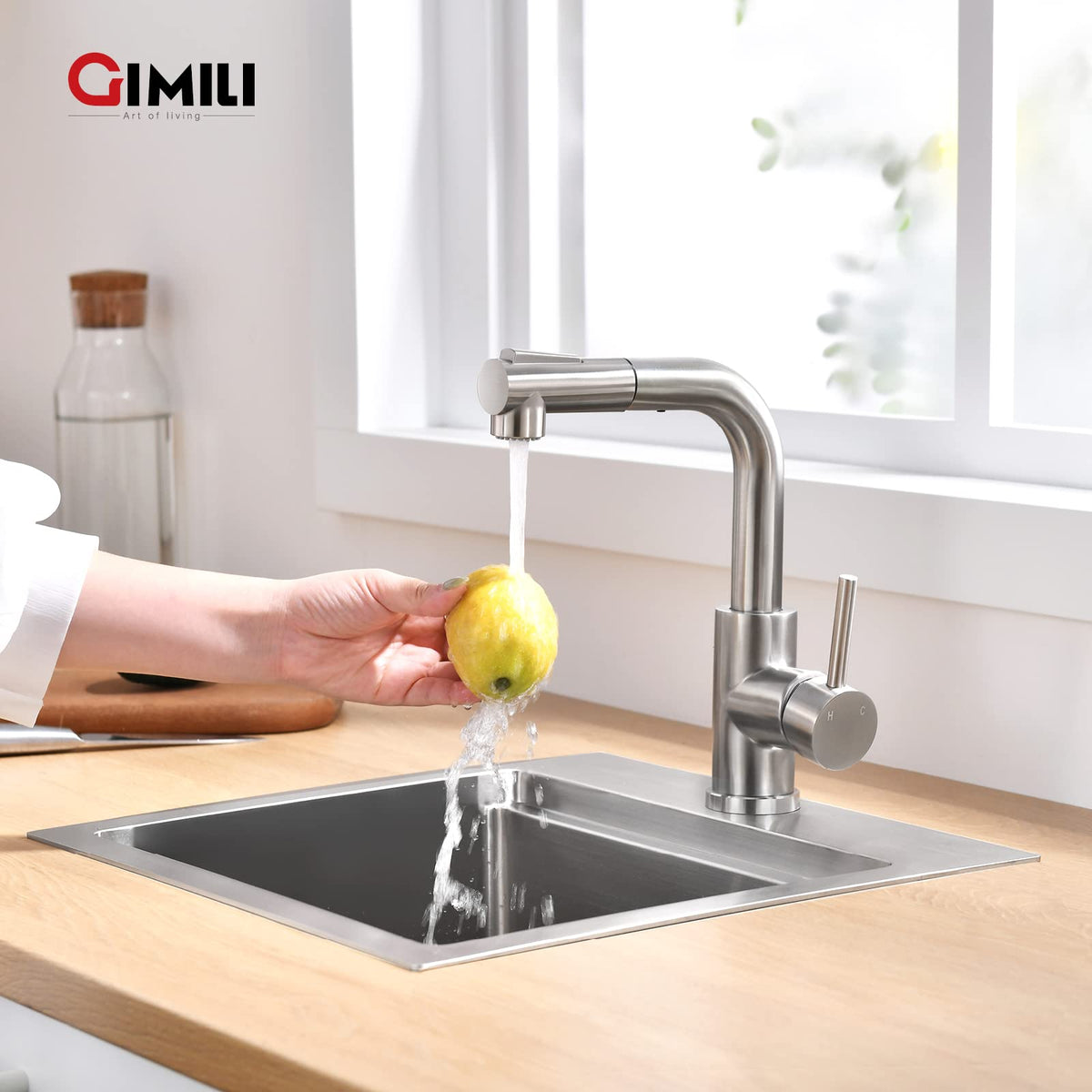 GIMILI single-hole mount offers a clean, streamlined countertop look.