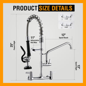 GIMILI swivel 360-degree spout enables full sink access and splatter-free pours.