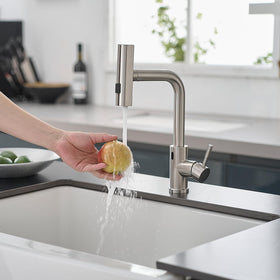 GIMILI hands-free faucet helps reduce cross-contamination during meal prep.