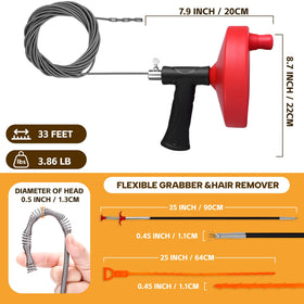 Ginbel Direct flexible grabber 35 in reaches deep clogs