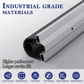 Ginchain aluminum rails 5x3ft rugged and cut-to-fit for a clean bond.