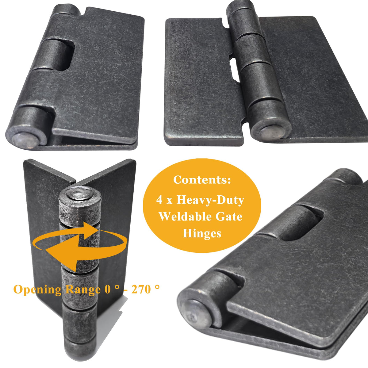 Ginxfit four-pack hinges ideal for heavy barn doors.