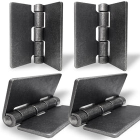 Ginxfit Weld-On hinges four-pack in heavy-duty steel for gate support.