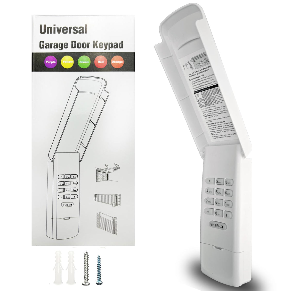 GIOATY universal garage door keypad for secure, convenient entry