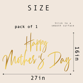 GIOGUK bedroom decal adds an elegant touch to the Mother's Day celebration.