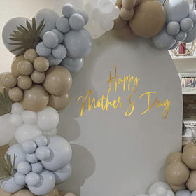 GIOGUK Happy Mother's Day decal in gold adds festive shine to any wall.