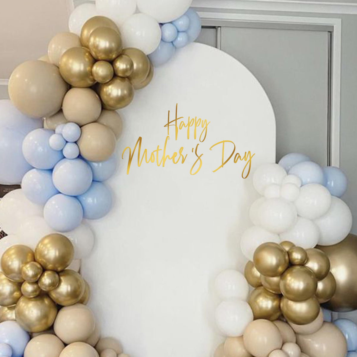 GIOGUK living room decor idea for a Mother's Day party setup.