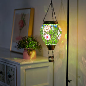 Giole Mosica mosaic design lantern adds artistic light to outdoor spaces