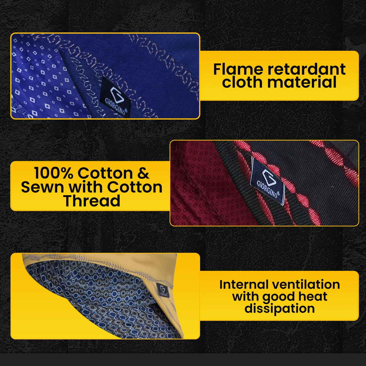 Giorgino 100% cotton welding hat delivers breathable comfort all day.