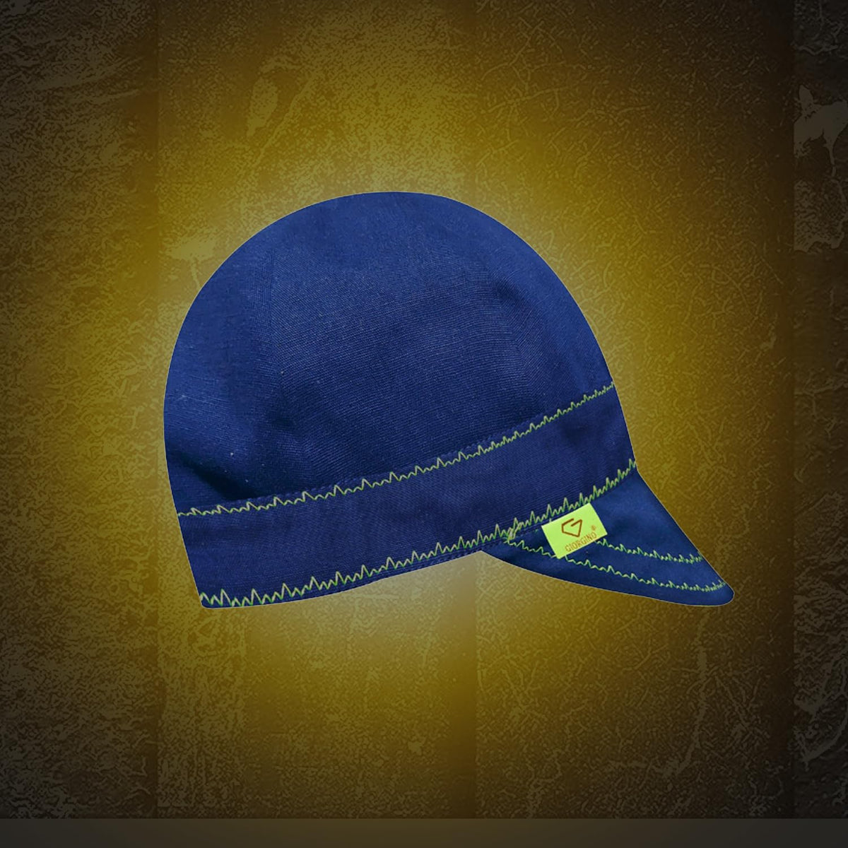 Giorgino easy-care welding cap is lightweight and machine washable.