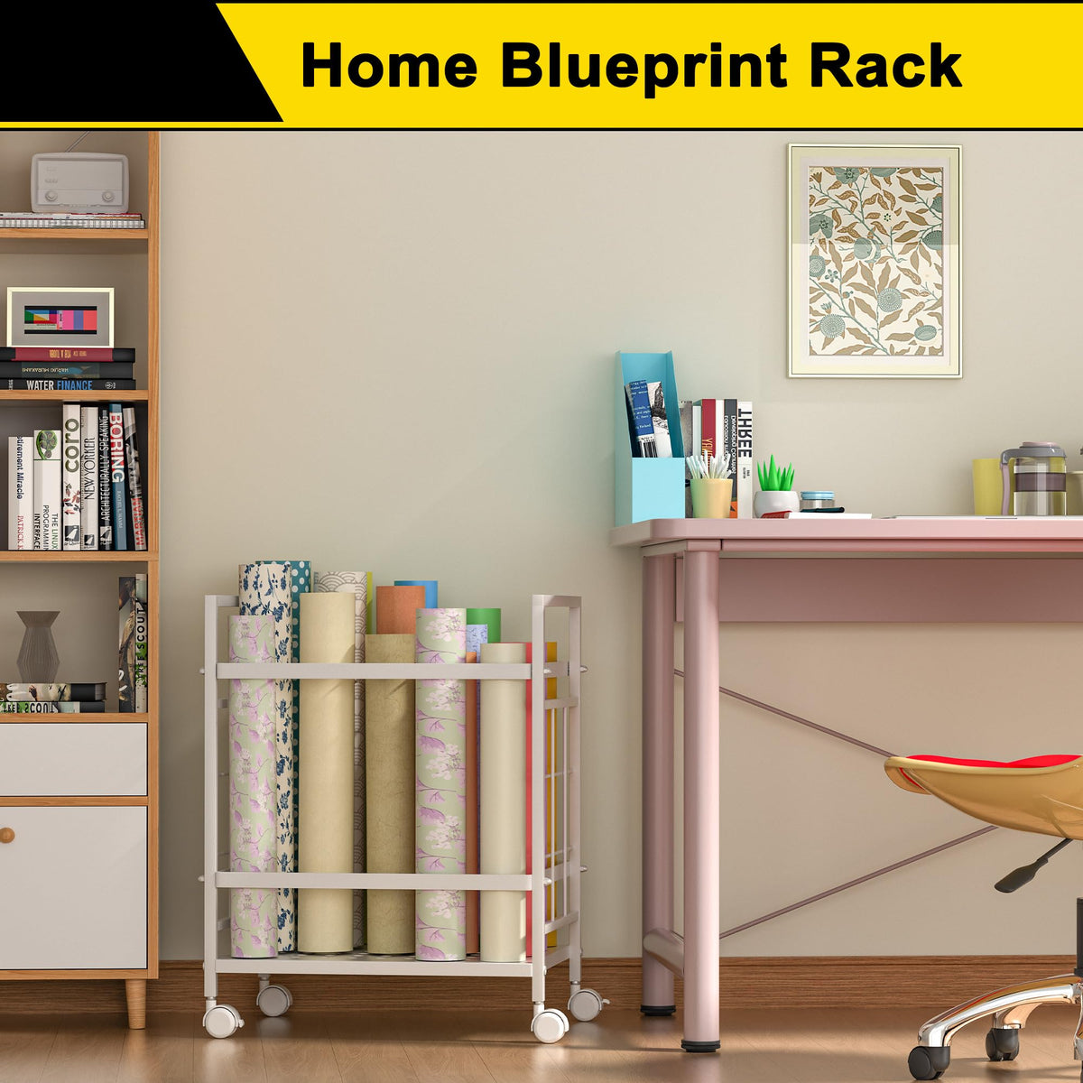 GIOTORENT all-metal construction cart emphasizes durability for frequent use.