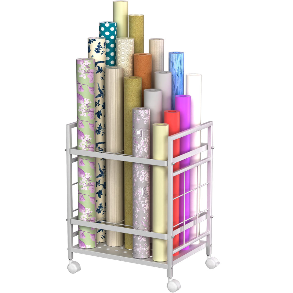 GIOTORENT blueprint storage rack with 20 slots keeps blueprints organized.
