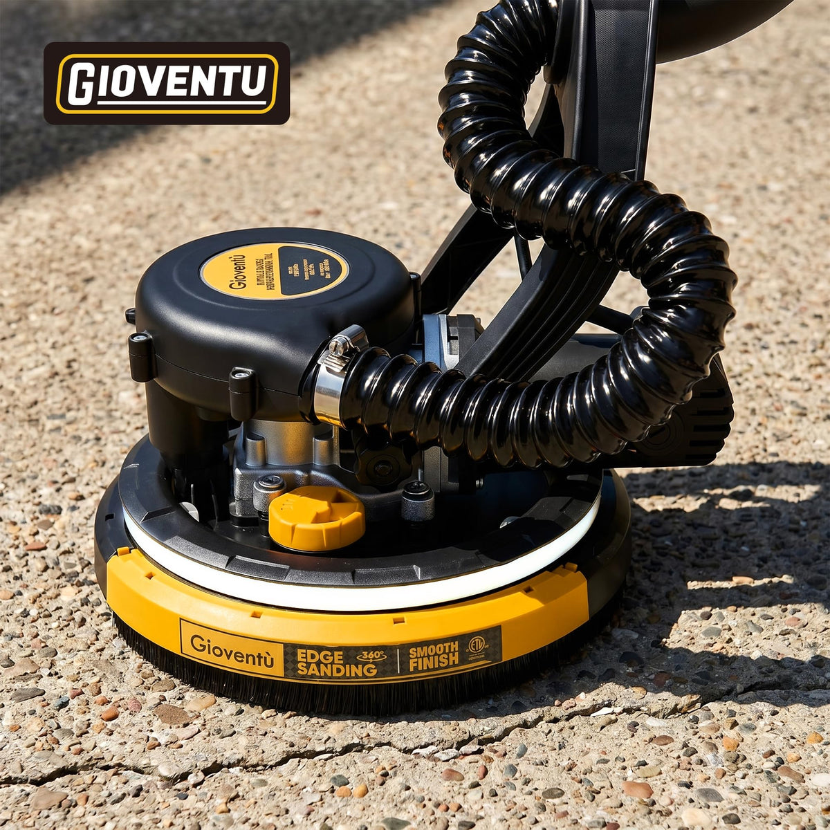 360-degree swivel head enables reach to corners and edges without repositioning