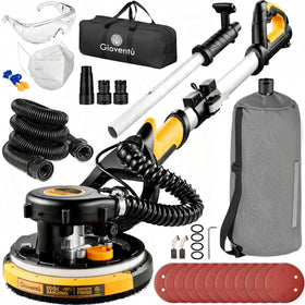 Gioventù drywall sander with 750W brass motor powering smooth ceiling sanding