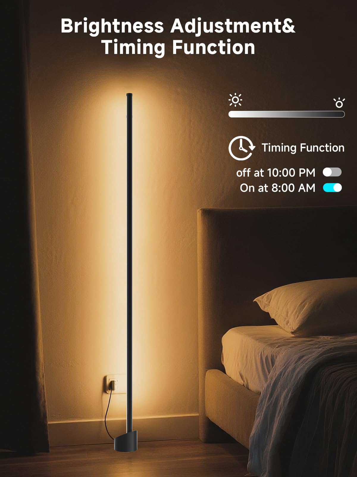 GIPOYENT lamp with remote control for quick mood lighting adjustments.