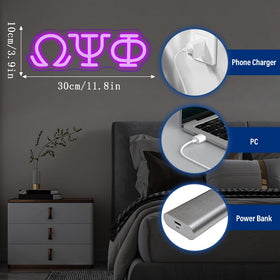 Gippro Psi Phi neon sign enhances bars and parties.