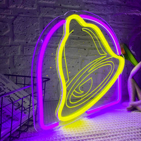 Gippro Taco Neon Sign with ambient brightness for cozy venues.