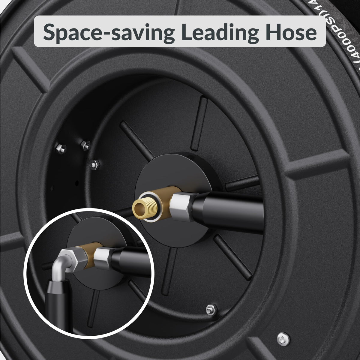 Giraffe Tools brass swivel connection handles up to 4000 PSI and 150°F.
