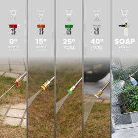 Giraffe Tools Grandfalls in use on a driveway delivering deep cleaning