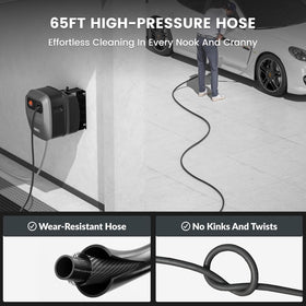 Retractable hose system protects against kinks during rewinding