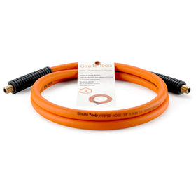 Giraffe Tools Hybrid Lead-in Air Hose extended view for flexible year-round use.