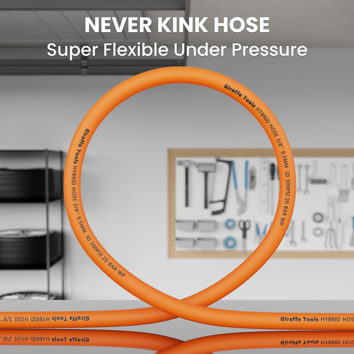 Giraffe Tools Kink-resistant design demonstrating smooth operation.
