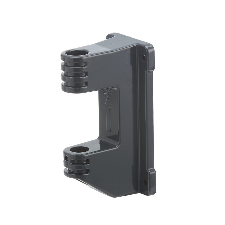 Giraffe Tools PRO AW40 swivel bracket with 180° rotation for easy hose reel access.