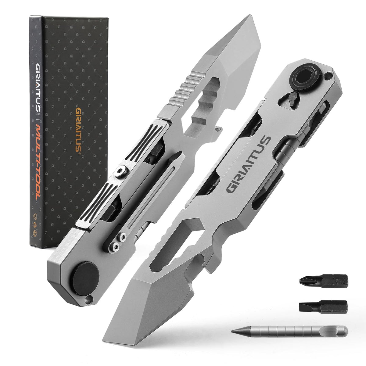 GIRIAITUS EDC pry bar with bi-directional screwdriver in action for quick field adjustments
